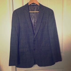 DKNY for Macy’s Wool Blue/Grey Plaid Sport Coat